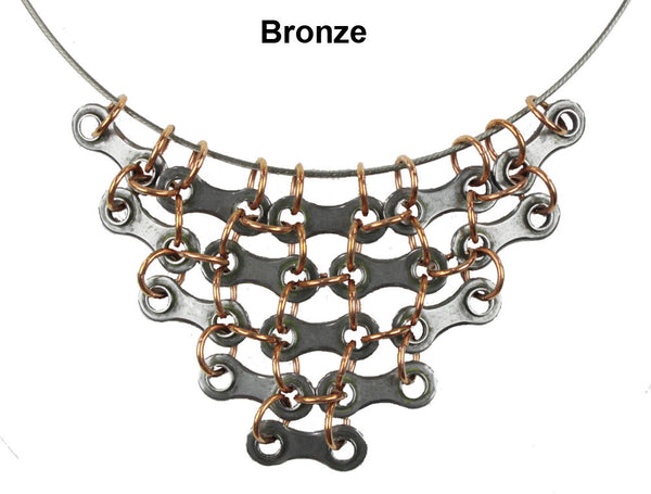 Inverted Chain Link Triangle on Cable Necklace – Velo Bling Designs